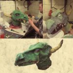 sfx model making dragon head