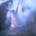 jumping out a burning building